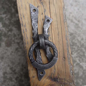 wrought iron ring pull handle