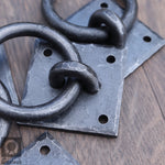 Set of 4 Hand-forged ring pull handles - Dara L
