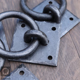 Set of 4 Hand-forged ring pull handles - Dara L