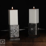 Set of 2 Gothic Industrial Candle Holders - Olarik