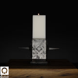 Set of 2 Gothic Industrial Candle Holders - Olarik