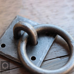 Set of 4 Hand forged ring pull handles - Dara