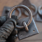 Set of 4 Hand forged ring pull handles - Dara