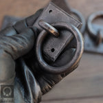 Set of 4 Hand forged ring pull handles - Dara