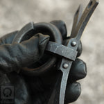 Wrought Iron Ring Pull Handle - Hora III