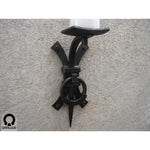 Wrought Iron Wall Sconce - Claire Black