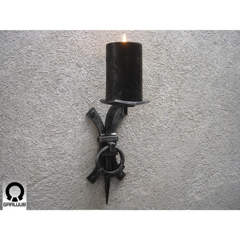 metal candle holder for wall