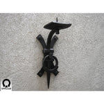 Wrought Iron Wall Sconce - Claire Black