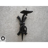 Wrought Iron Wall Sconce - Claire Black