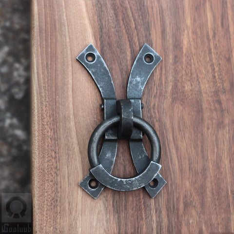 wrought iron ring pull handle